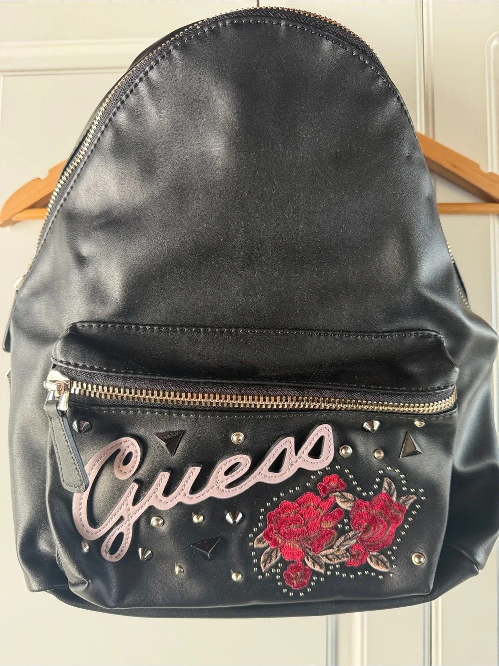 anello faux leather mini backpack brown interior Anello Backpack